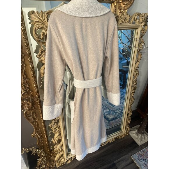 UGG Australia, oatmeal heather Duffield 94% cotton Bathrobe SZ S - Picture 5 of 8